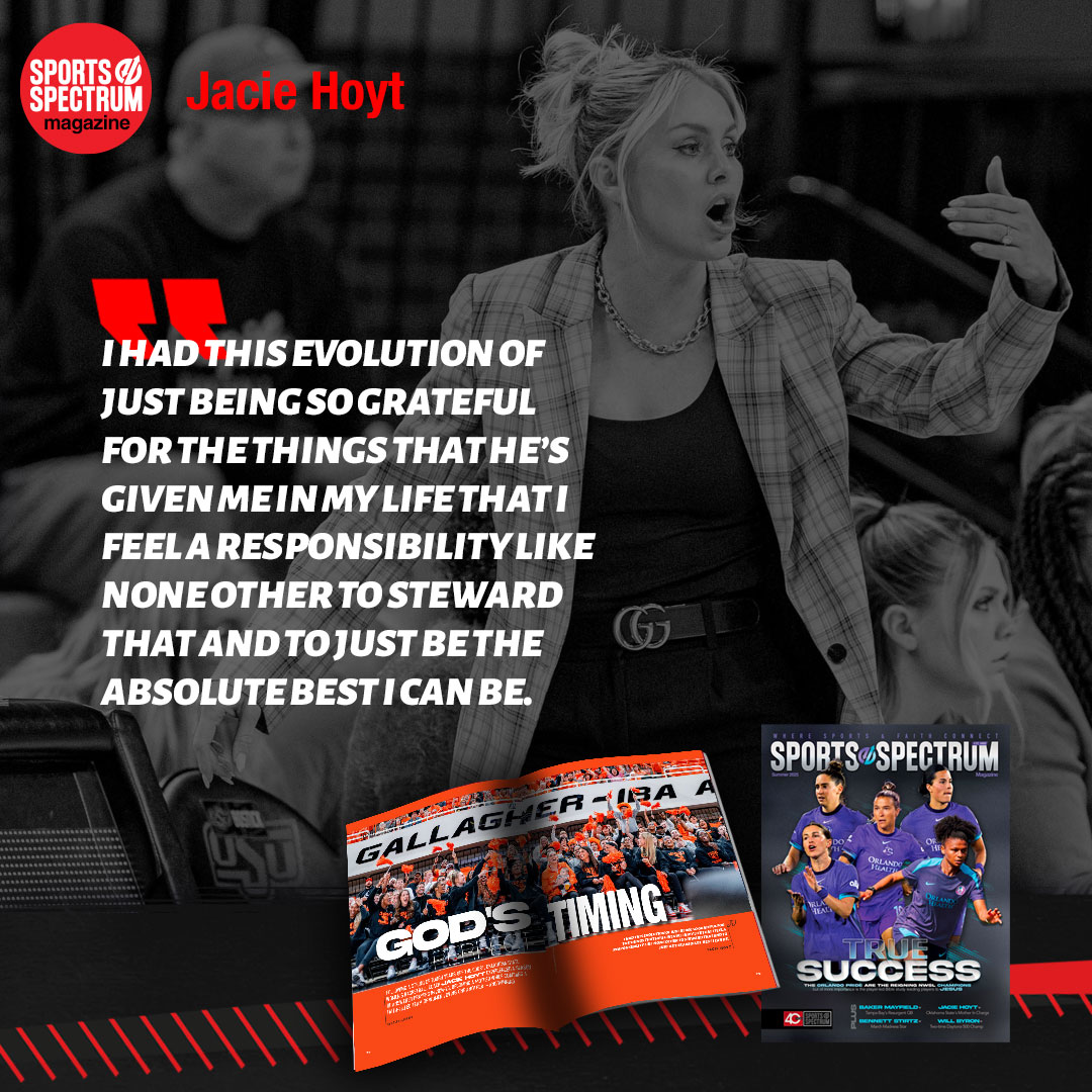 Sports Spectrum (@sports_spectrum) on Twitter photo Oklahoma State basketball coach Jacie Hoyt became a mother during the 2024-25 season, as she coached a faith-filled team of women loving one another — and winning.
Check out <a href="/CoachJacie/">Jacie Hoyt</a>'s feature in our latest magazine!
loom.ly/Dz5zZfU Oklahoma State basketball coach Jacie Hoyt became a mother during the 2024-25 season, as she coached a faith-filled team of women loving one another — and winning.
Check out <a href="/CoachJacie/">Jacie Hoyt</a>'s feature in our latest magazine!
loom.ly/Dz5zZfU