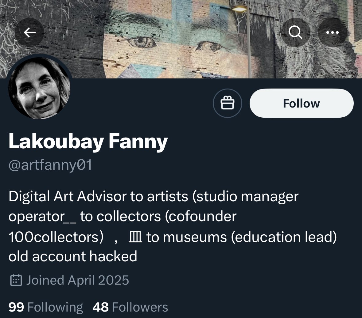 flakoubay's tweet image. Another impersonator to report if you can: @ artfanny01