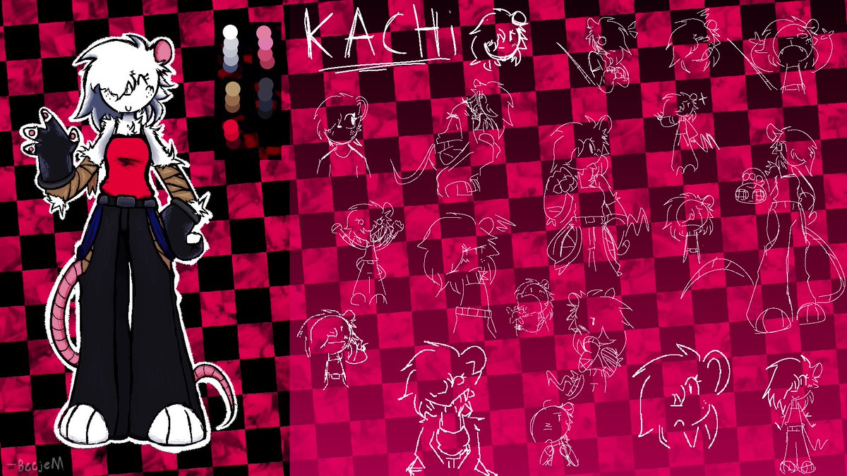 mintisawesome's tweet image. Kachi reference sheet (finally)