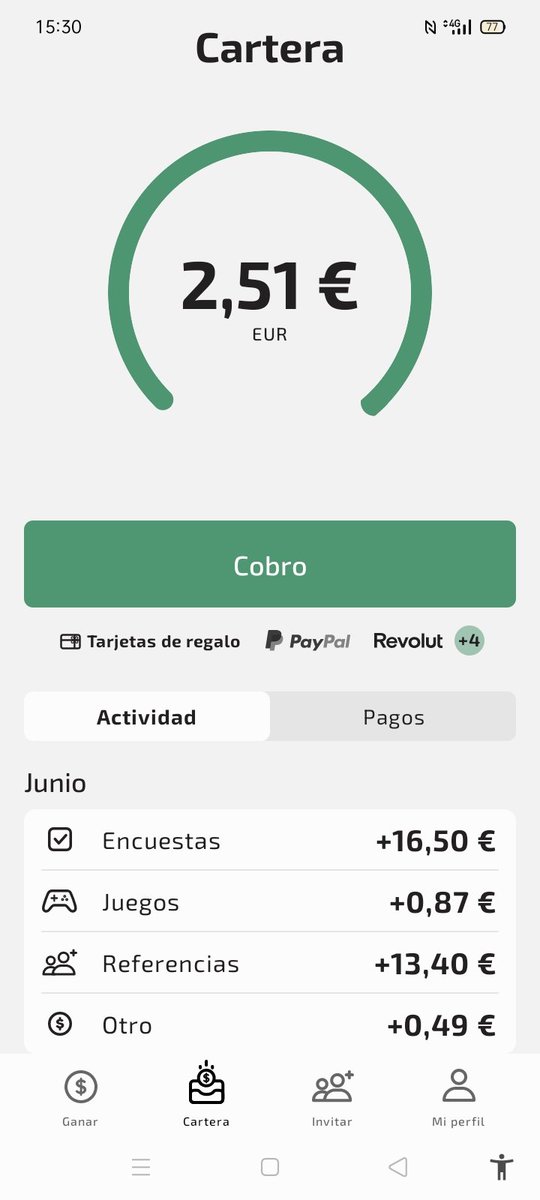 Oskr_V__MK's tweet image. Con un poco más de eso, acabará este mes de junio. 

+30€ extras al sueldo.

En los dos meses de verano, la app sube como un 🚀 porque la peña participa más por tener más tiempo libre y ocioso.

Así que siempre sumando #IngresosPasivos 

attapoll.app/join/tcfzm