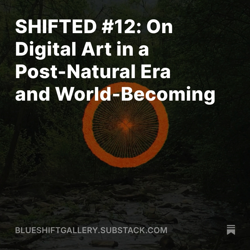 Diane Drubay (@dianedrubay) on Twitter photo 🔵 SHIFTED #12 IS OUT! 🔵
👀 blueshiftgallery.substack.com/p/shifted-12-o…
What began as a curatorial collaboration with artist <a href="/_AnaMariaAg/">Ana Aguirre</a> in Cali (Colombia) turned into something far more immersive: a sensorial, posthuman space where memories of fragile ecosystems lingered in scent, sound, 🔵 SHIFTED #12 IS OUT! 🔵
👀 blueshiftgallery.substack.com/p/shifted-12-o…
What began as a curatorial collaboration with artist <a href="/_AnaMariaAg/">Ana Aguirre</a> in Cali (Colombia) turned into something far more immersive: a sensorial, posthuman space where memories of fragile ecosystems lingered in scent, sound,