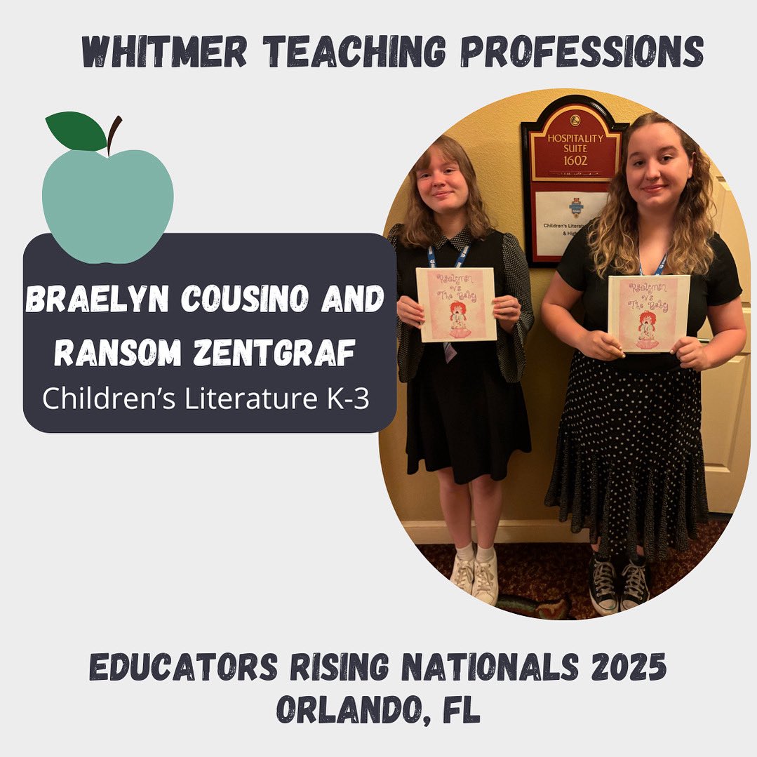 ⭐️Educators Rising National Competitions⭐️
BRAELYN COUSINO &amp; RANSOM ZENTGRAF 
Children’s Literature K-3
#edrising25