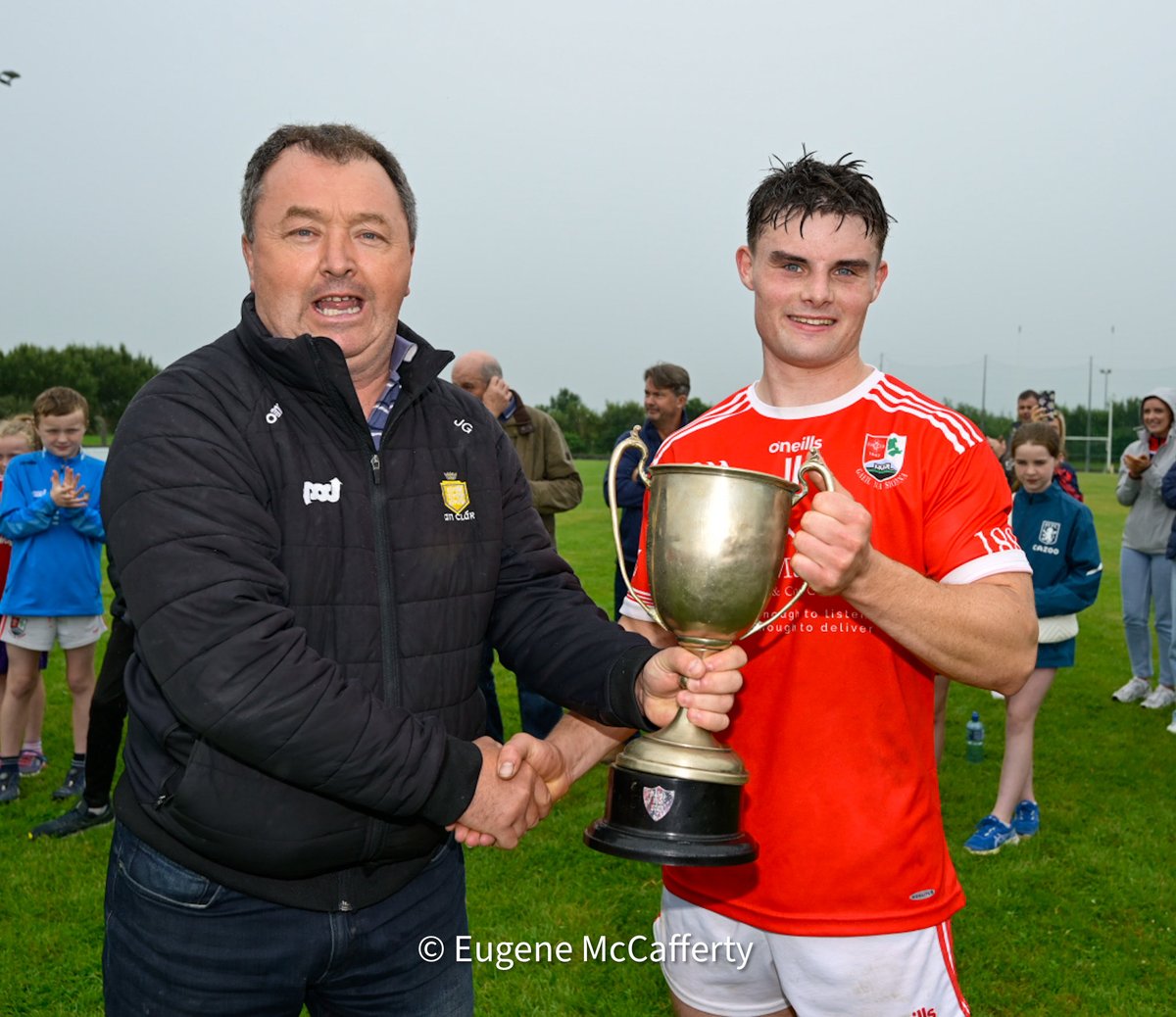 ClareChampion's tweet image. Shannon Gaels are the Division 4 Football League champions after victory over Liscannor. Result @gaeilnasionna 1-10 @LiscannorGaa 1-03. Photographs by @eugemccafferty.