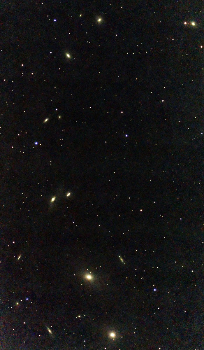 astronomer_g15's tweet image. Markarian&apos;s Chain in Virgo. 11 June 2025 (Full Moon). Seestar S50 Smart Telescope with internal IR Filter. 210 x10s (Integration Time 35 minutes) stacked in Siril App &amp;amp; processed in Graxpert, Cosmic Clarity Suite &amp;amp; ACDSee. Location: Abbottabad, Pakistan.
@smartphone_astr