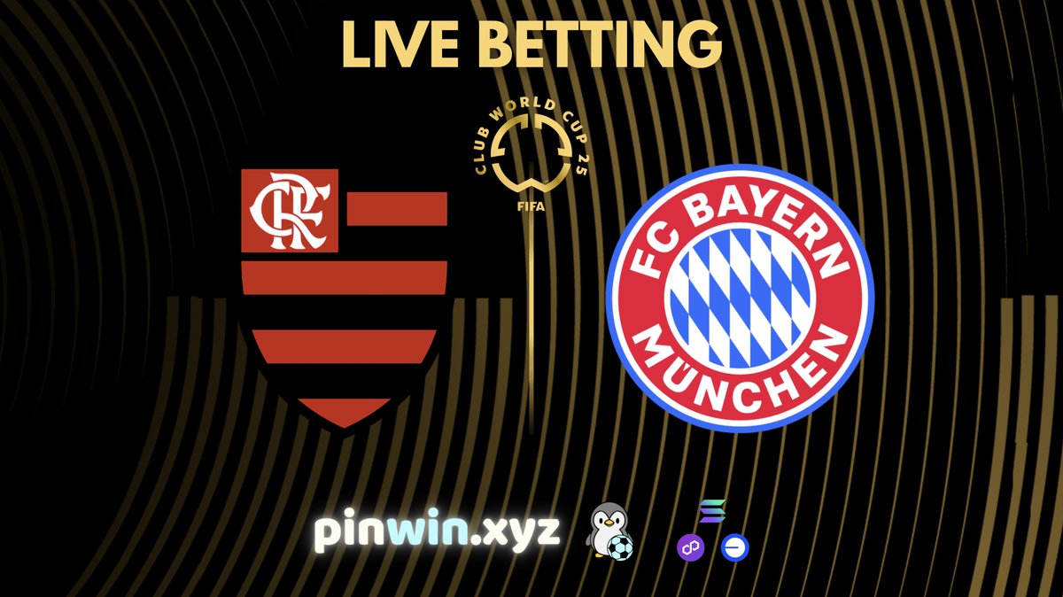 CLUB WORLD CUP KNOCKOUT: Flamengo vs Bayern ⚽

Brazilian flair meets German precision with quarterfinal berth at stake

TODAY | 16:00 ET / 22:00 CET

Predict, track and cashout LIVE on Pinwin 🐧 #ClubWorldCup #CryptoBetting