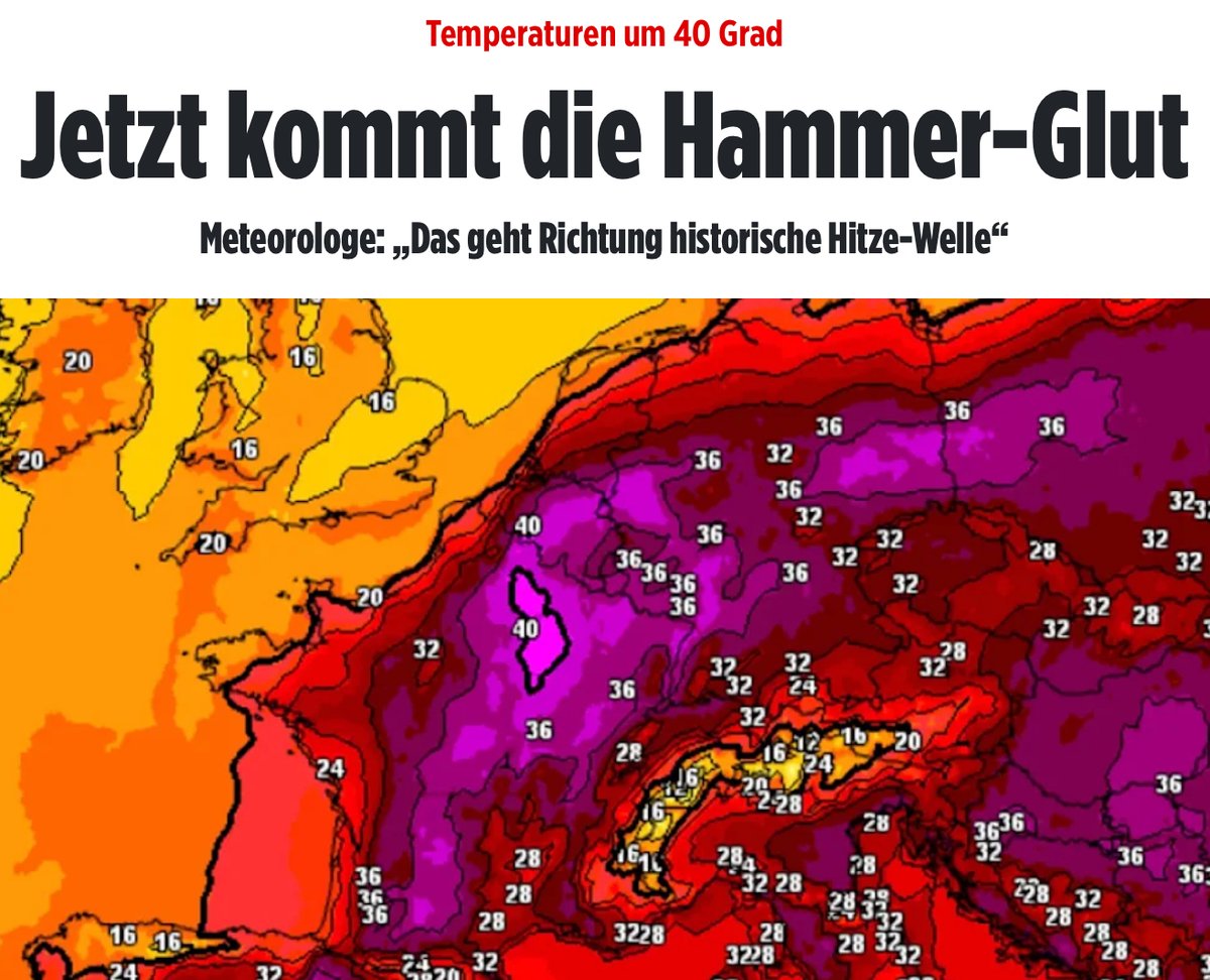 Holy Shit. Bitte alle schnell noch mit Teflon beschichten, damit niemand am Asphalt festklebt. Noch besser: Auf gar keinen Fall die eigenen 4 Wände verlassen, unter keinen Umständen! Die Zeit bitte vor dem TV- Gerät verbringen und auf weitere Instruktionen des ÖRR warten.#Hitze