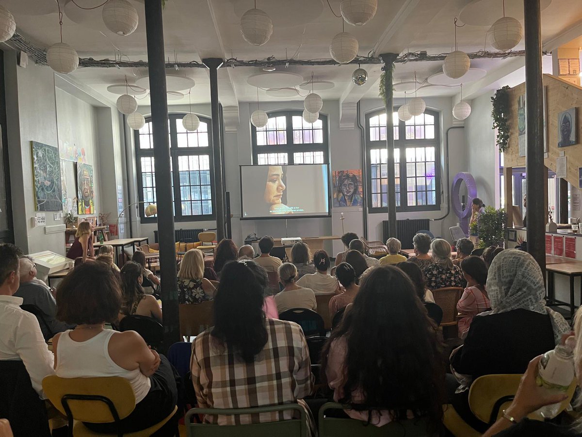 FARAGEER's tweet image. Great #screening of film #AnUnfinishedJourney about Afghan women resistance hosted by Simone de Beauvoir Centre du Cinema Paris.
Gratitute to @centre2beauvoir, Nicole, Barbara, Peggy, & @charlotteuzu for making this happen & creating a space for discussion about situation of…