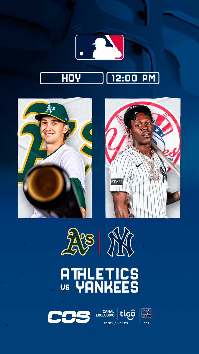 JCBOYD_SPORT360's tweet photo. Venimos! 

A’s vs Yankees 12:05pm
por @COSPanama 

🎙️Canal favorito 
de los Yankee Fans 🔥 https://t.co/KmaNxWO2oD