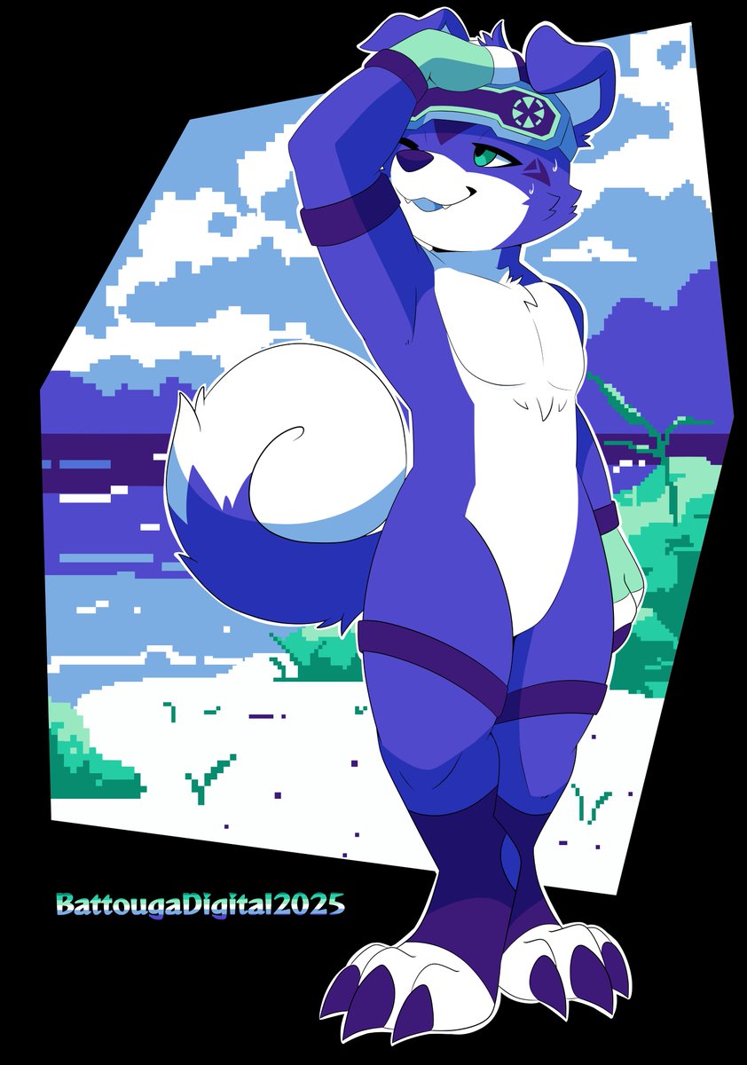 "Phew, good thing i decided to trim this summer."

Blue Dog full of Pride💙💕