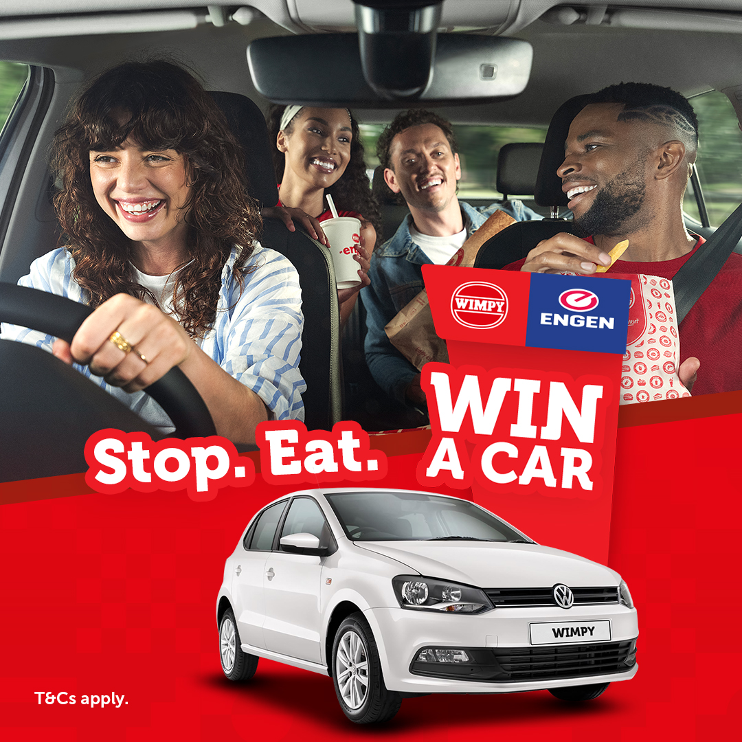 Start the school holidays in the driver’s seat. 🏁 Swing by Wimpy @Engen, grab a bite, and you could WIN A CAR! Road trips hit different when they come with new wheels. 🚘🔥​
#WimpyWinACa​r
