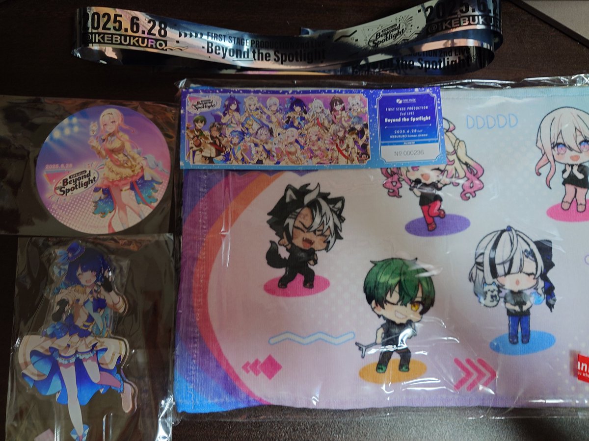 無事帰宅！
ゅぇちゃんのコースターゲット！
あと前々から気になってたテトラちゃんのアクスタも購入！
最近は好きな子が増えて嬉しい！
#Beyond_the_spotlight