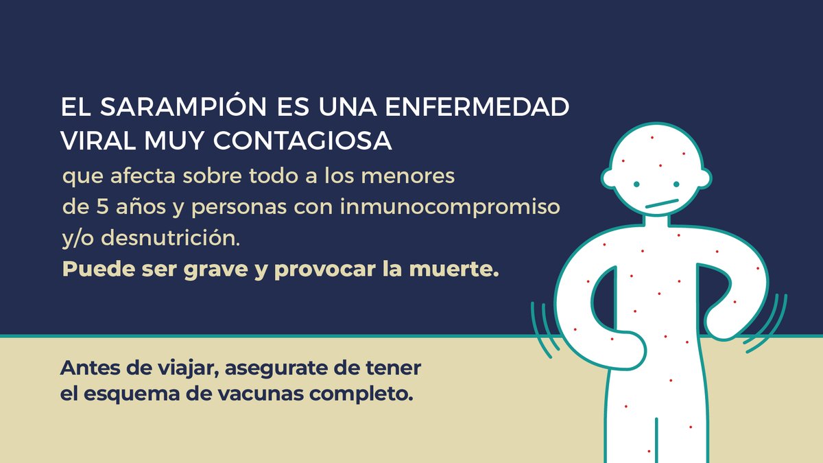 MinSalud_Ar's tweet photo. El sarampión sigue presente en muchos países.

Si viajás, revisá tu carnet de vacunación y los de tu familia.

+ información:
https://t.co/4298dfX1Ug
Elegí prevenir 💙 https://t.co/x8m52HF7jp