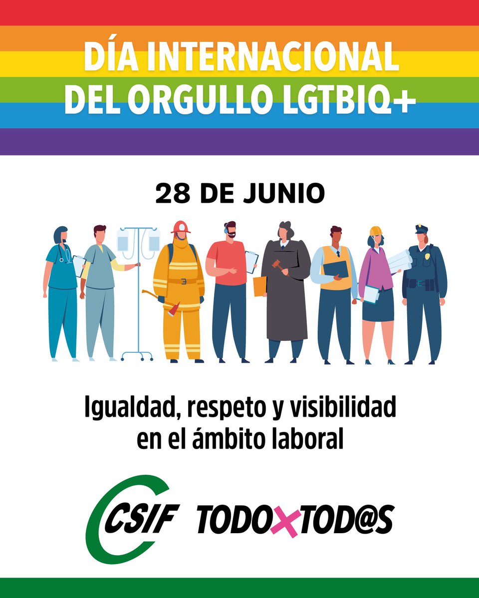 Igualdad, respeto y visibilidad también en el ámbito laboral. 

csif.es/es/articulo/na…