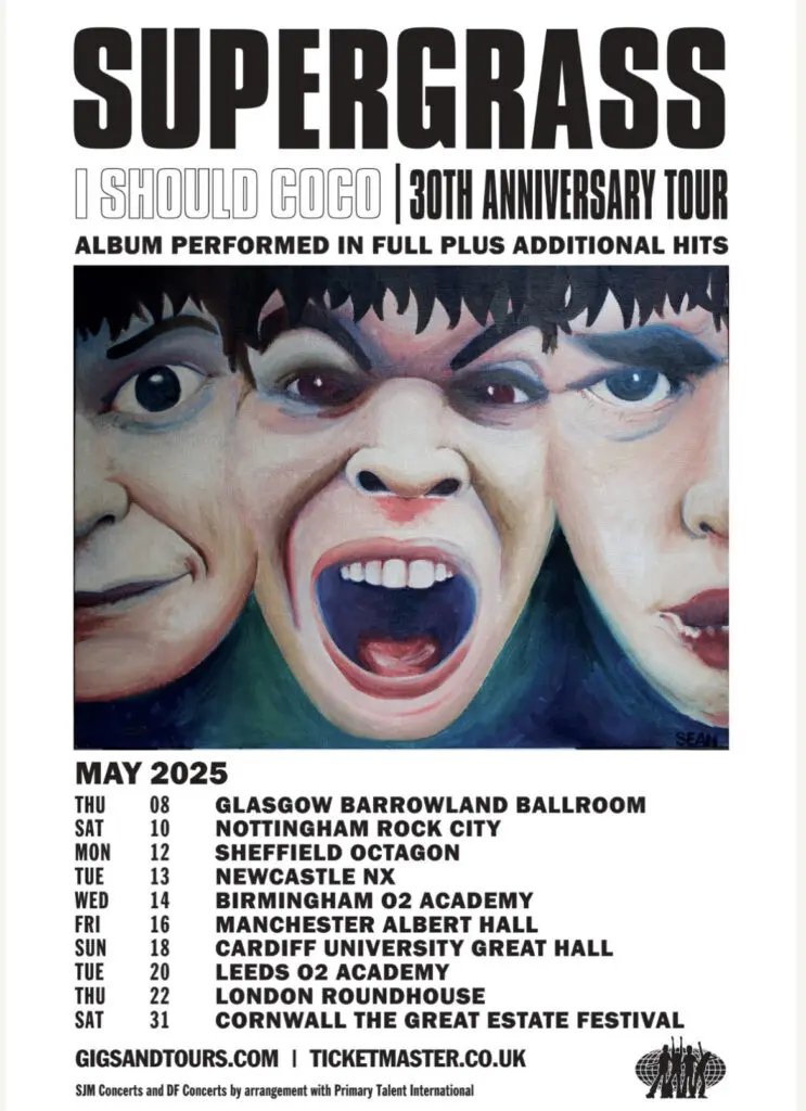 davekeeshan's tweet photo. Proof that reality or the simulation is broken, 30 years of Supergrass? I don't think so! https://t.co/MNuTiXoan1