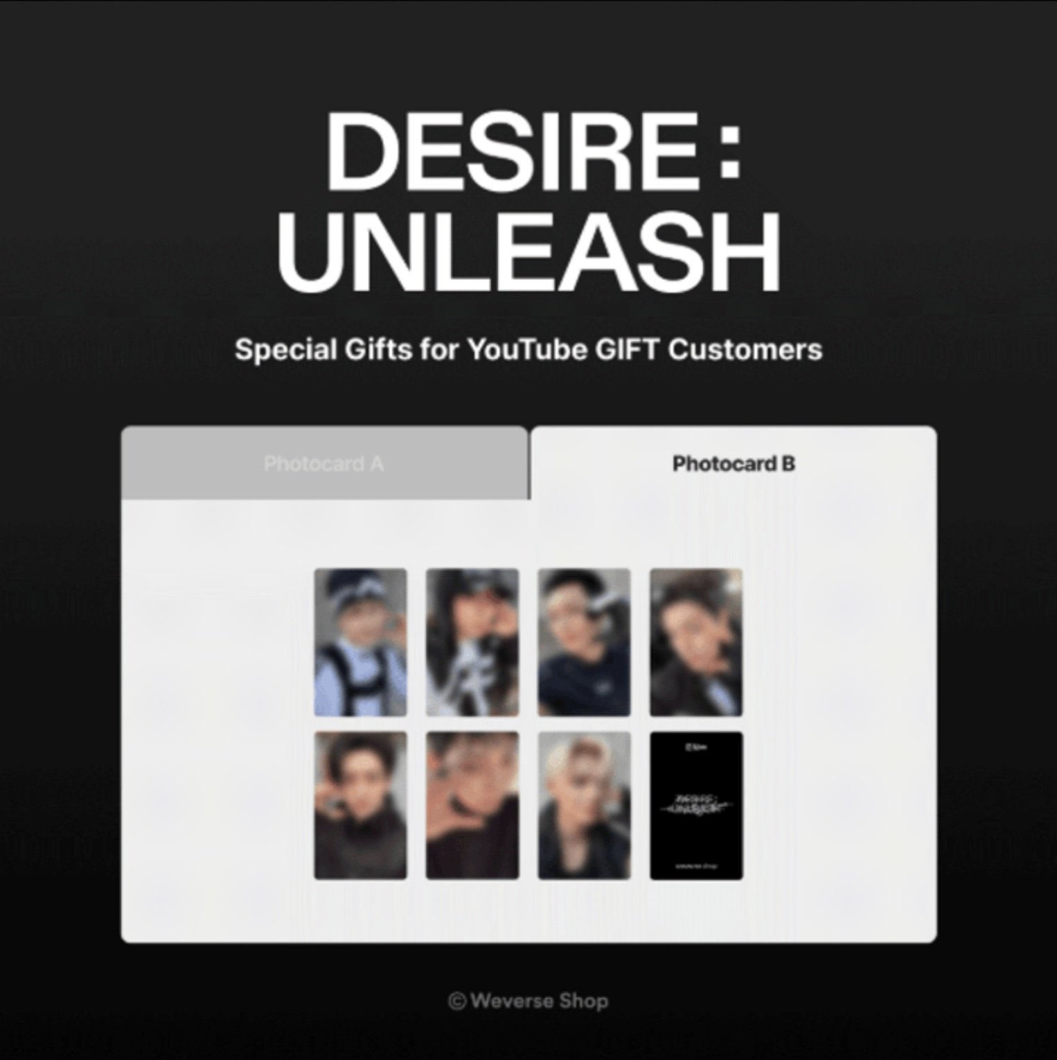 ENHYPEN UNLEASH Youtube gift B セット（SEALED] DESIRE