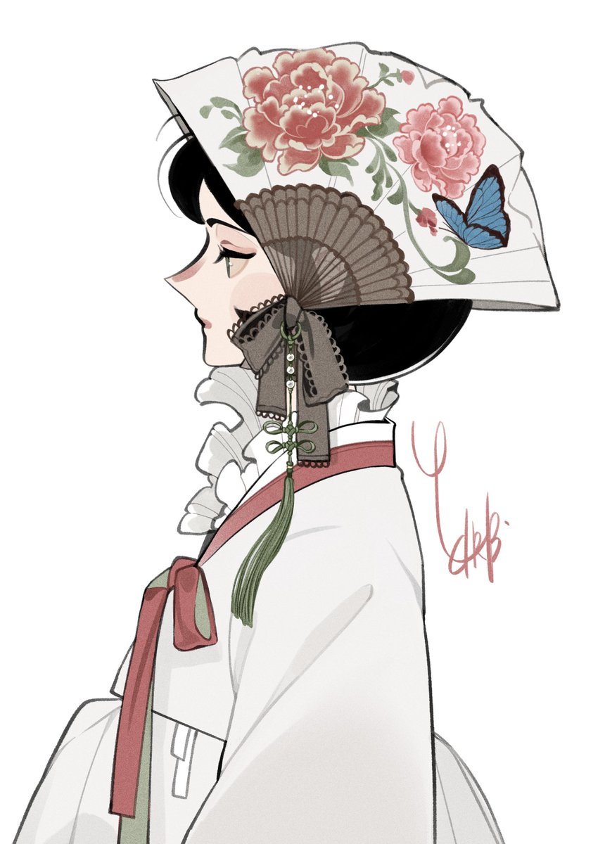 부채 모양 보넷 ::