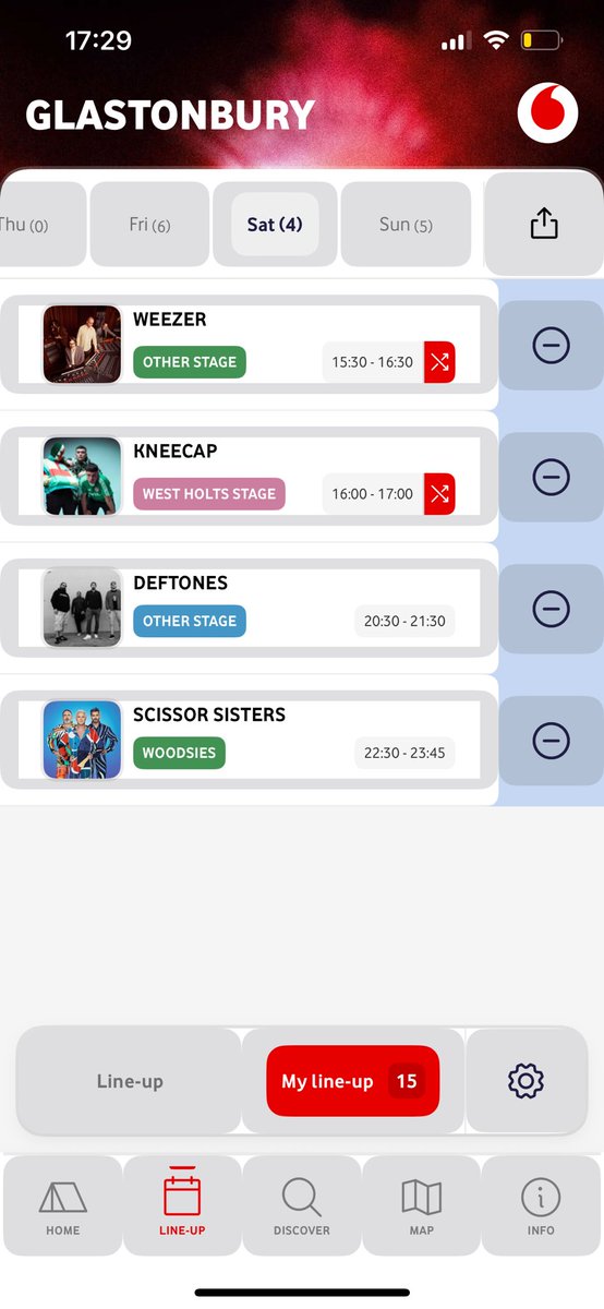 Metalbirder 🤘🦅 (@davidjiprice) on Twitter photo The #Glastonbury2025 #Glastonbury app is good even if you are only watching <a href="/BBCiPlayer/">BBC iPlayer</a> . Today’s list of bands I’m interested to watch. TBH there aren’t any bands I’m a massive fan of playing during the whole festival. Says more about me probably. The #Glastonbury2025 #Glastonbury app is good even if you are only watching <a href="/BBCiPlayer/">BBC iPlayer</a> . Today’s list of bands I’m interested to watch. TBH there aren’t any bands I’m a massive fan of playing during the whole festival. Says more about me probably.