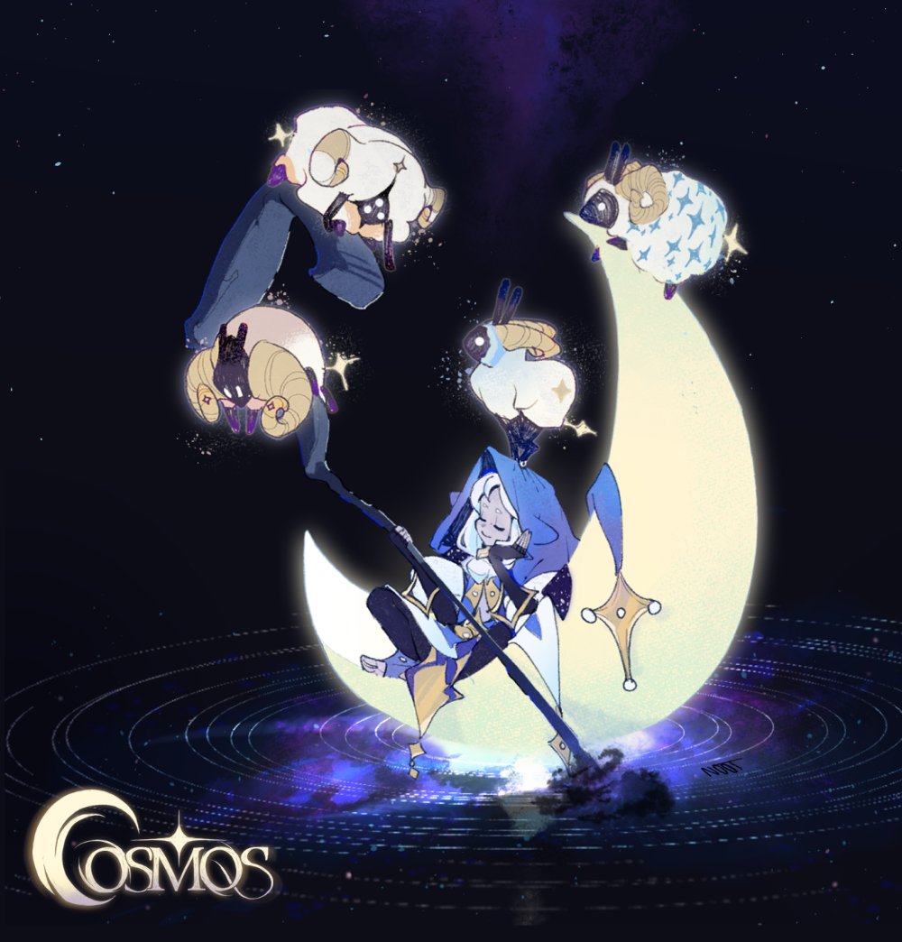 Nootsunday's tweet image. To mark my birthday today, I'm so happy to show you the first Cosmos artwork💫, a short game I've decided to try my hand at.
I've just started, so yay wish me good luck!