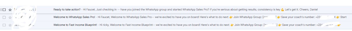 Olabode__Daniel's tweet photo. Just built an automation for online coaches & trainers π
β
Student fills onboarding form
π¬ Gets welcome email instantly
β³ 24h later, they get a reminder or upsell
ποΈ You get notified β hands-free
#CoachingTools #Automation #LeadershipCoach
#BrandCoach #StartupCoach #makecom https://t.co/PU0k2FxWGJ