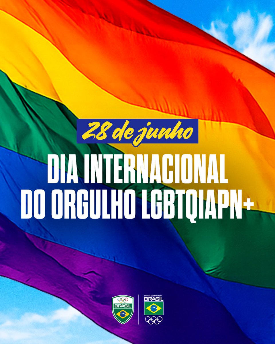 Time Brasil (@timebrasil) on Twitter photo Orgulho que inspira. Respeito que transforma. 🏳️🌈
Hoje celebramos a diversidade, a liberdade de ser quem é e o amor em todas as formas.
Que o esporte continue sendo um espaço de inclusão, igualdade e representatividade.
#TimeBrasil Orgulho que inspira. Respeito que transforma. 🏳️🌈
Hoje celebramos a diversidade, a liberdade de ser quem é e o amor em todas as formas.
Que o esporte continue sendo um espaço de inclusão, igualdade e representatividade.
#TimeBrasil
