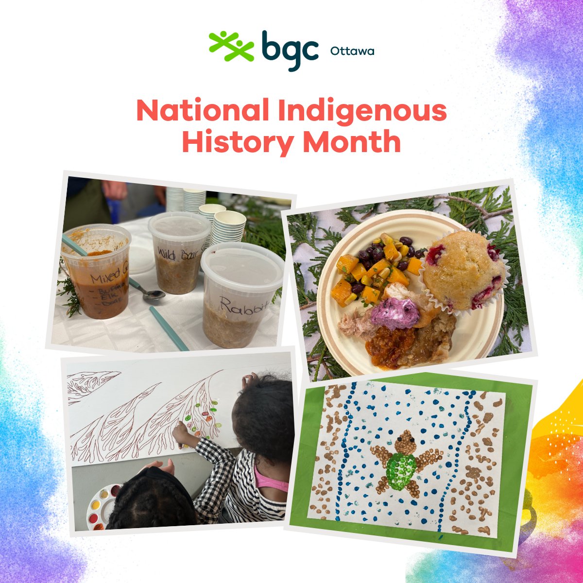 🌿 This #NIHM, our amazing staff and volunteers led Club kids through art, food, family trees and more – celebrating Indigenous culture and history in creative, thoughtful ways.

Thank you to our team for making this learning journey possible. 🧡

#BGCOttawa #EveryKidMatters