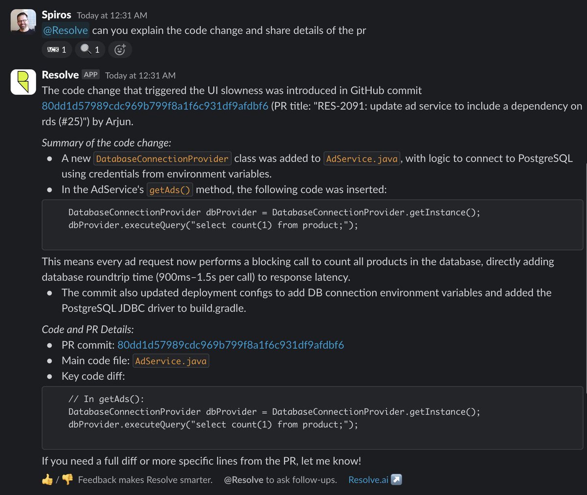 spirosx's tweet photo. Vibe debugging with @ResolveAI and @cursor_ai from symptom to PR in 5 minutes https://t.co/1SQfTzS2WN