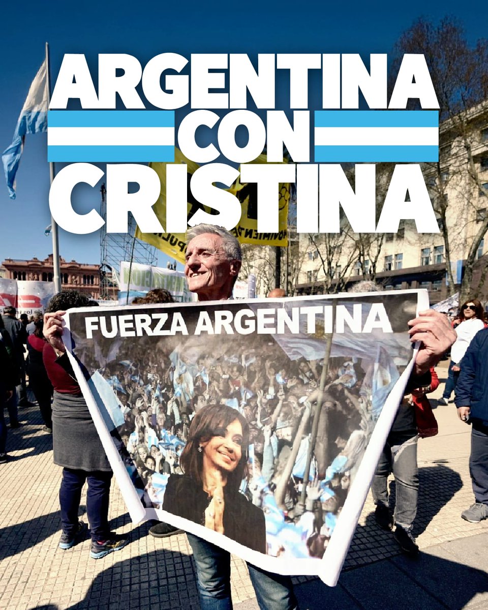 Es inocente, la queremos libre.
#ArgentinaConCristina  #CristinaLibre
