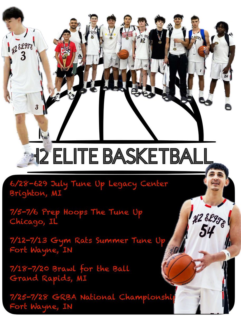 H2 Elite is back on the court this weekend in Brighton, MI. Then it’s off to Chicago, ILL to start a solid and competitive July schedule.