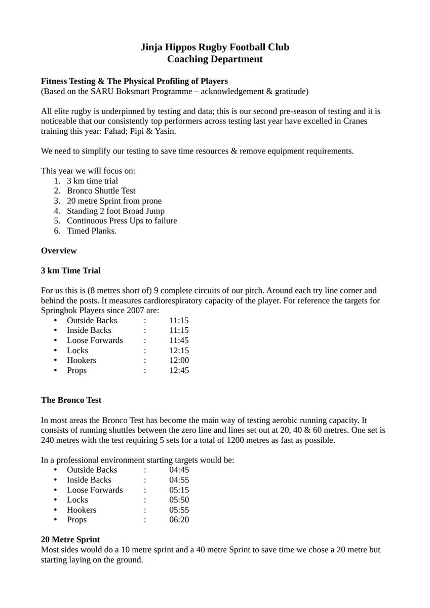 afrotaff's tweet image. Info 4 @HipposFans in line with all elite rugby sides; the rest phase is over & the grind commences. The first cohort of @HipposRugby players went through S&C testing this morning & I thought I would share our metrics b4 sharing a few early (in the rugby calendar) highlights.