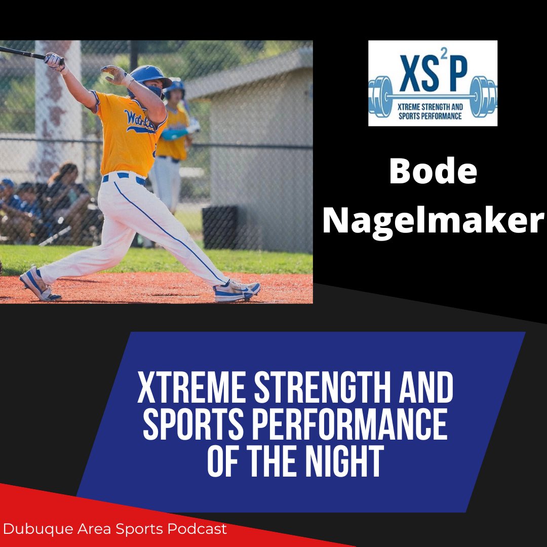 💪🔥 XTREME STRENGTH &amp; SPORTS PERFORMANCE OF THE NIGHT 🔥💪
Presented by Xtreme Strength – Built for Power. Trained for Moments. ⚾️💥

🦅 Bode Nagelmaker – Wahlert Catholic Golden Eagles 🦅
BODE. WENT. BOOM. 💣💣
A GRAND SLAM and a monster night to help Wahlert soar past CR