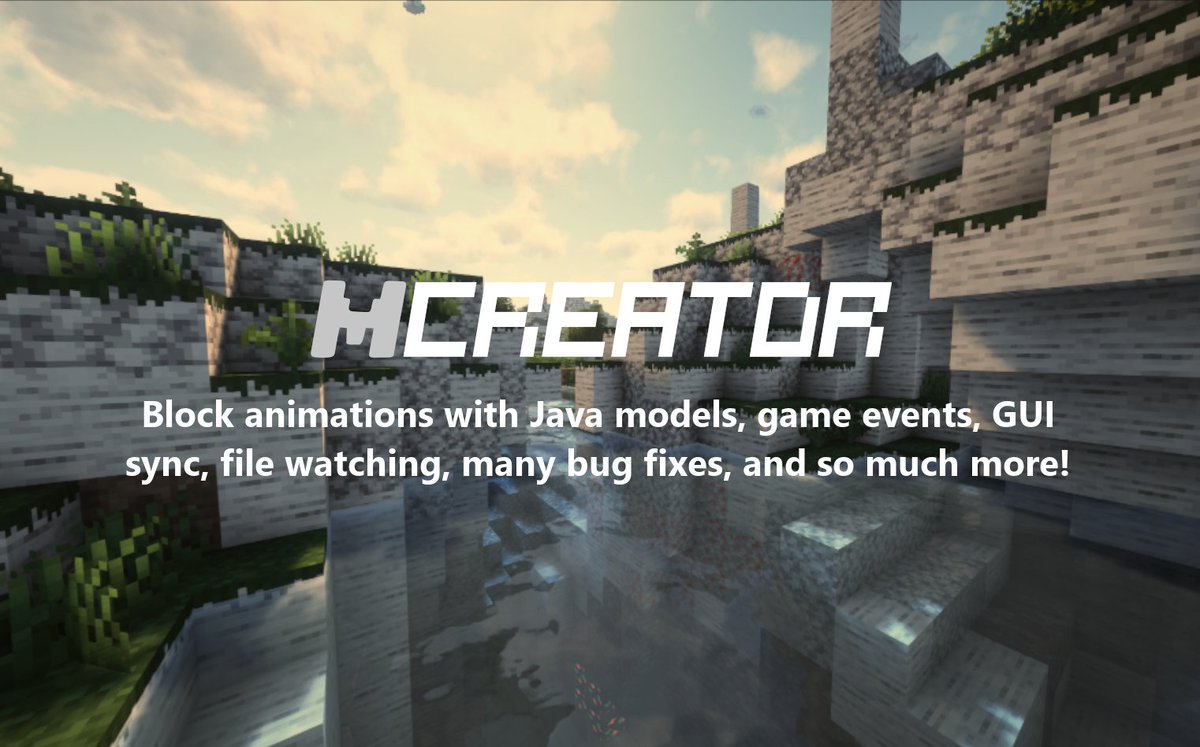 The largest #MCreator update in history has just dropped. This update is packed with so many new features, so make sure to check it out at mcreator.net/news/116718/mc…
