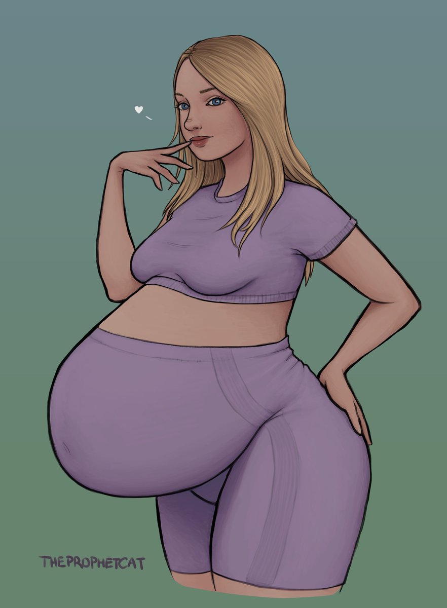 Just drew the lovely <a href="/pregnantleanna/">Pregnant Leanna ♥️</a> looking round and beautiful as always 💕