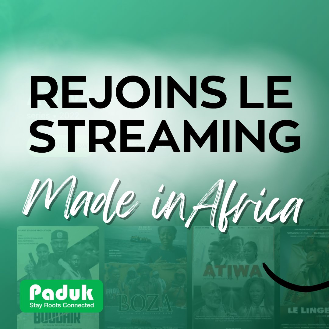 Padukstream's tweet photo. 🎬 𝗜𝗻𝘀𝗰𝗿𝗶𝘃𝗲𝘇-𝘃𝗼𝘂𝘀 𝘀𝘂𝗿 𝗣𝗮𝗱𝘂𝗸 𝗲𝗻 𝟮 𝗺𝗶𝗻𝘂𝘁𝗲𝘀 !
Découvrez le meilleur du cinéma africain 🍿🌍
Swipez pour suivre les étapes ➡️
📲 https://t.co/KstVwDSBjL
___
#Paduk #CinemaAfricain #streamingafricain https://t.co/ckDP3Lfzur