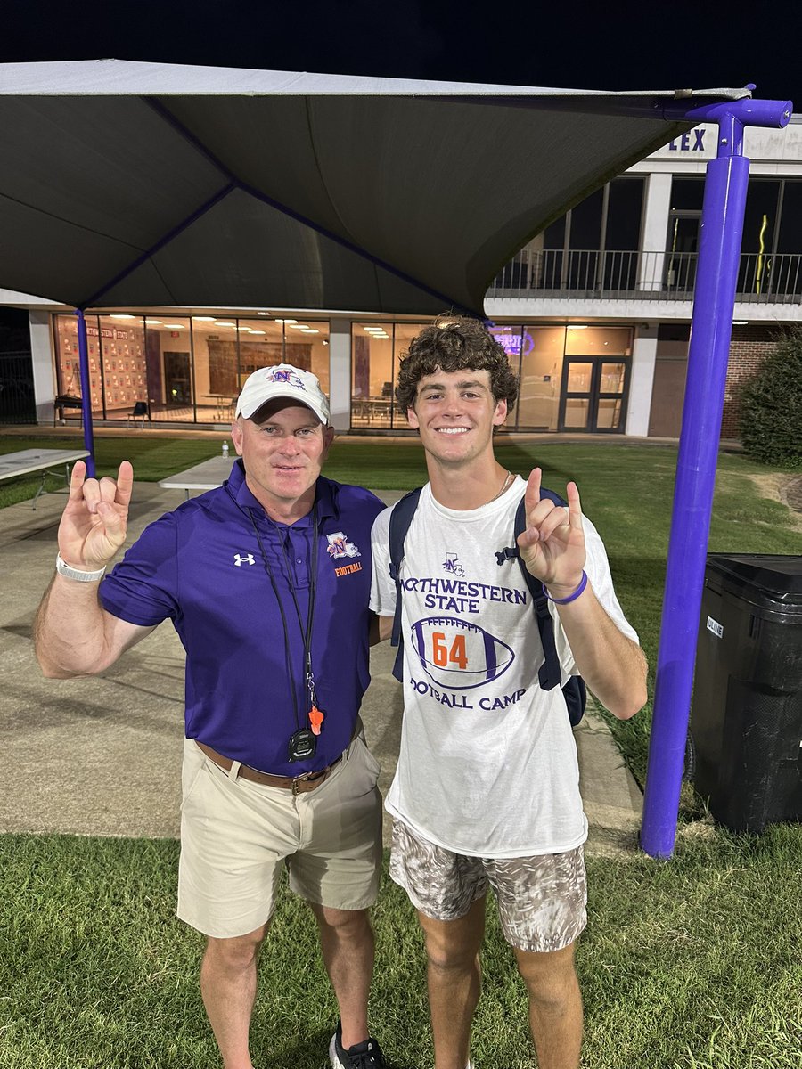 brycerestovich8's tweet photo. Wrapped up a great camp @NSUDemonsFB. Thanks @CoachJwill_ for the invite. Definitely looking forward to coming back this fall. @CoachNBJoseph @CoachStew_NSU @BlaineMcCorkle Great hanging out with you @lukedelafield15. Had fun brother! #ForksUp #Football #Natchitoches @PrepRedzoneLA