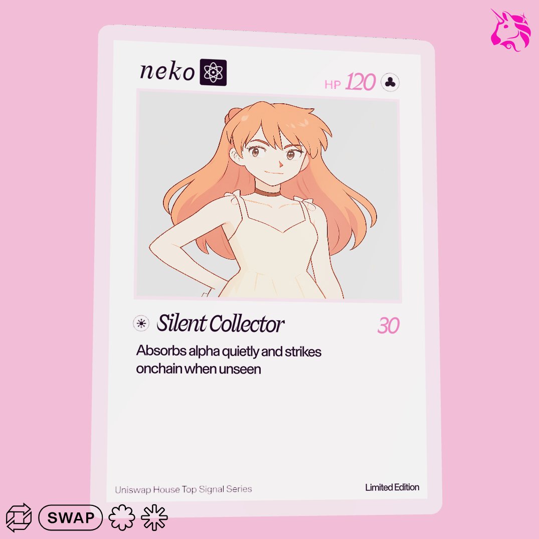 nekoautomata's tweet photo. Just pulled a grail

Check out my Uniswap trading card 🦄

 [drop yours here ‒ X won't let us do it for you 😢] https://t.co/6h0zjVu0r1