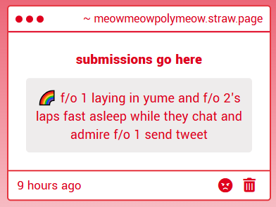 Polyam_Yumes's tweet photo. f/o 1 laying in yume and f/o 2's laps fast asleep while they chat and admire f/o 1 send tweet https://t.co/8U4eNawspv