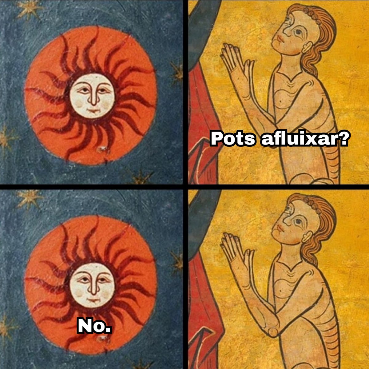 Romànic Català (@romaniccatala) on Twitter photo Quan el culte al sol no funciona
#calor #memsromànics Quan el culte al sol no funciona
#calor #memsromànics