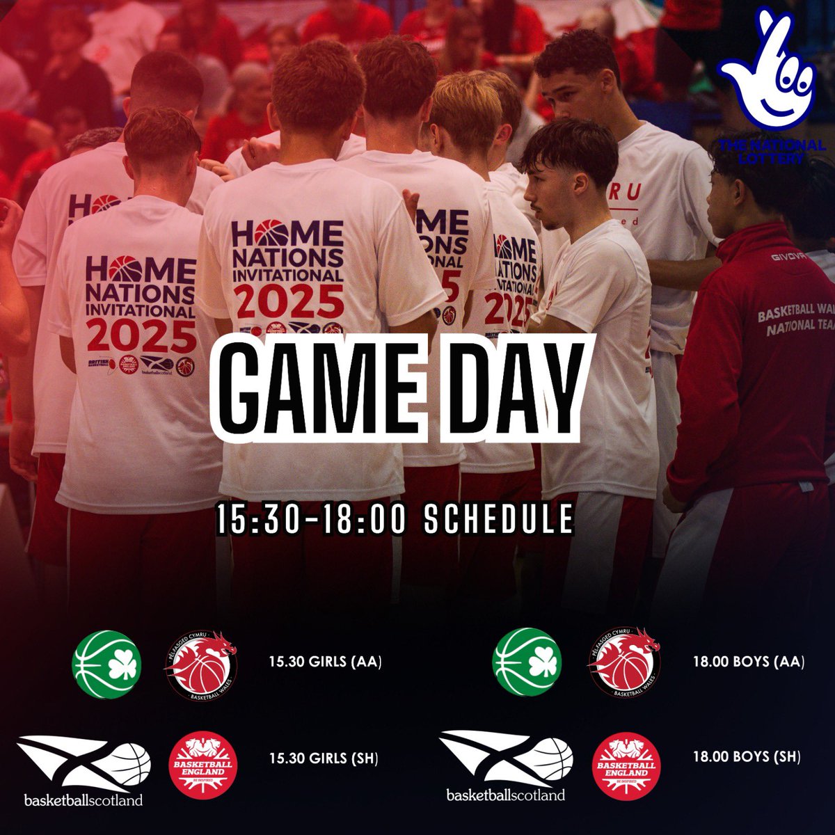 🏀 Home Nations Invitational – Round 2: Let’s Go!
Catch all the action live as the teams take the court this afternoon in the Home Nations Invitational!

📺 Watch live on YouTube

📊 Follow real-time stats via the FIBA  live stats platform: …livestats.dcd.shared.geniussports.com/u/BBW/2659338/…