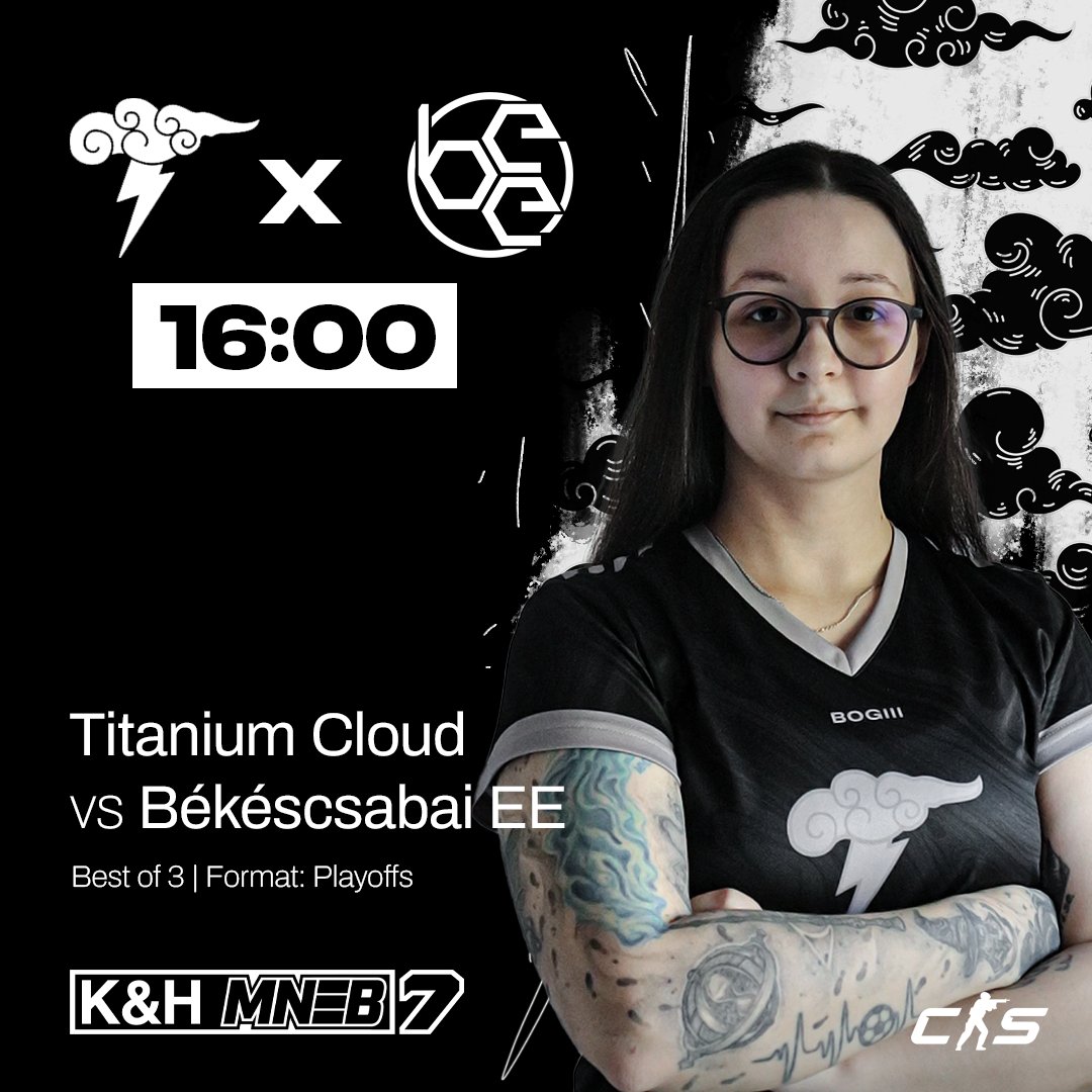 🌩️Már élőben követhetitek az <a href="/esport_bee/">Békéscsabai E-sport Egyesület</a> elleni mérkőzést. Gyertek szurkolni a csapatoknak!

🔴twitch.tv/esport1tv

#TCE #CS2 #MNEB #gamergirl