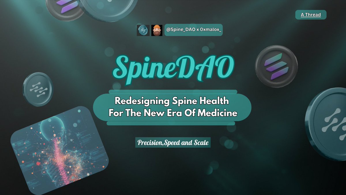 mimielouis01's tweet image. What if AI and Blockchain could unlock a new era of spine care?

@Spine_DAO powered by @solana and @BioProtocol is building the first decentralized spine research library, where global collaboration meets AI-driven discovery for faster, personalized care.

Here&apos;s how it works ⬇️