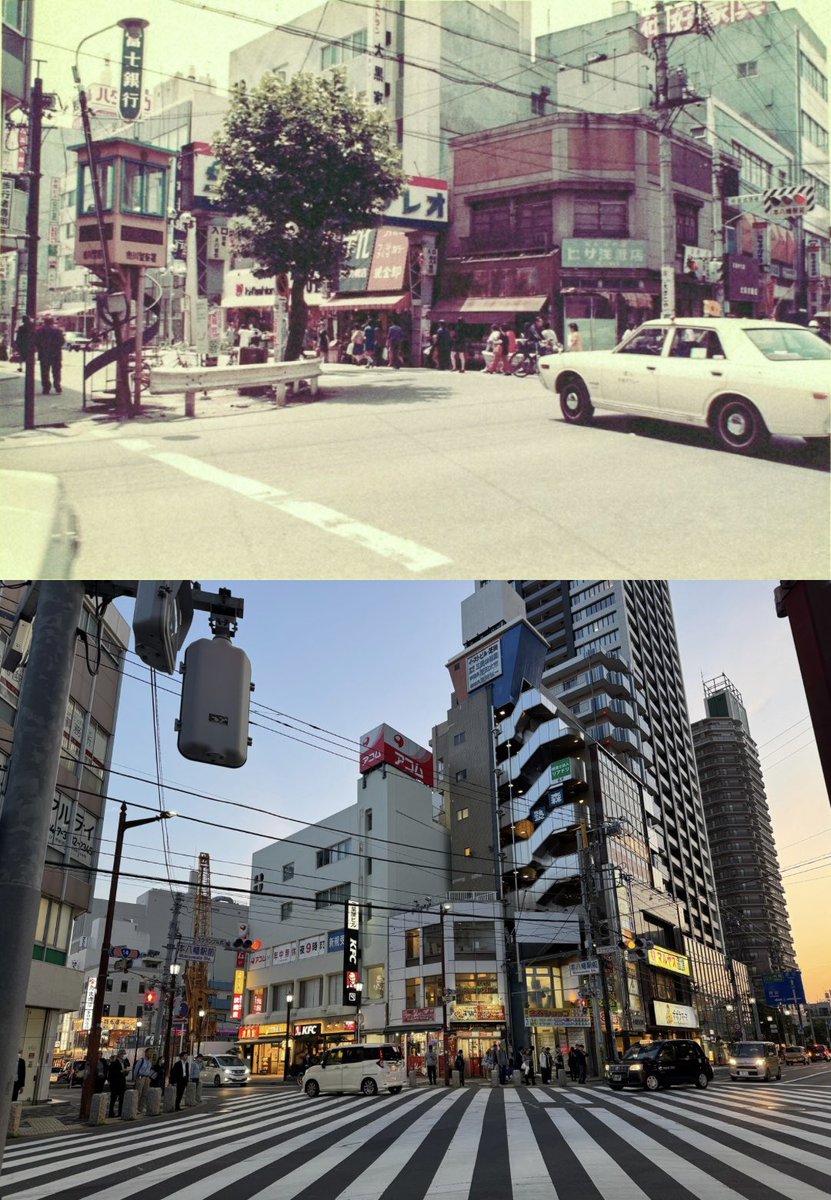 motoyawata__bot's tweet image. 同じ位置から写した本八幡です