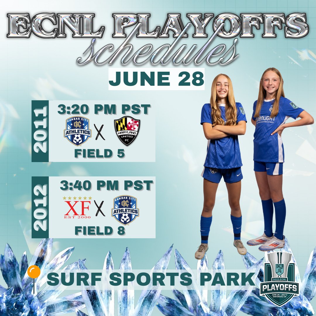 Back at it again today from sunny San Diego!  <a href="/AthleticsKCECNL/">KC Athletics ECNL</a>