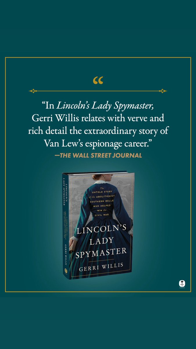Gerri Willis (@gerriwillisfbn) on Twitter photo Thank you <a href="/WSJ/">The Wall Street Journal</a> <a href="/harperbooks/">Harper Books</a> #AmericanCivilWar #Lincoln #spy #History Thank you <a href="/WSJ/">The Wall Street Journal</a> <a href="/harperbooks/">Harper Books</a> #AmericanCivilWar #Lincoln #spy #History