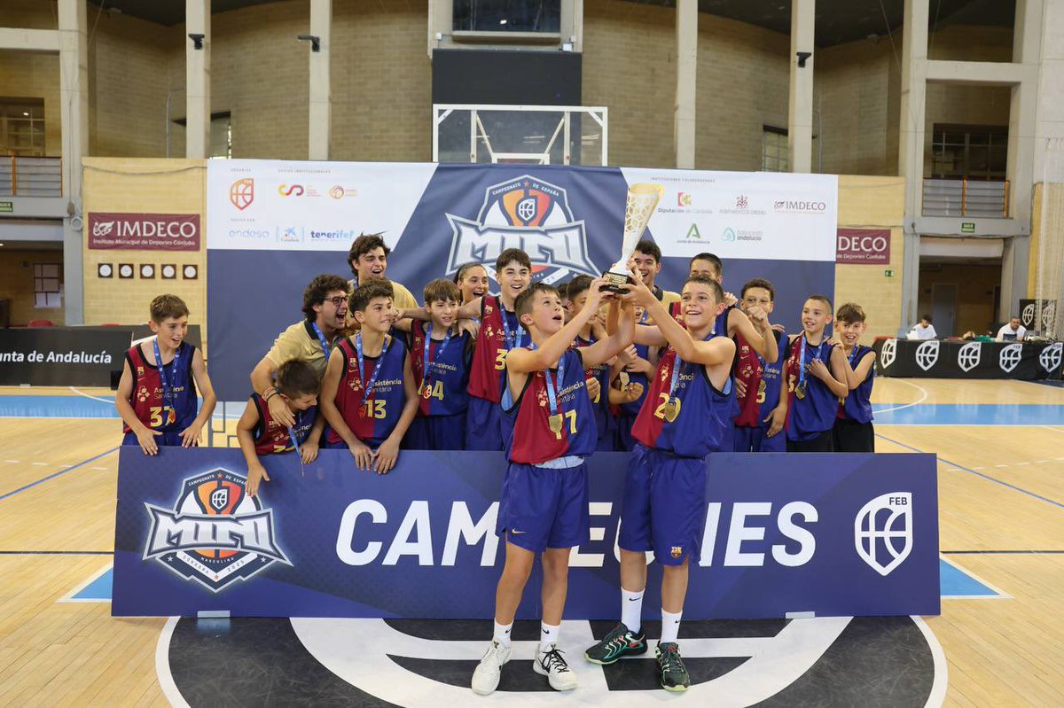 🔵🔴 El Mini és campió d’Espanya a Còrdova després de superar el Joventut de Badalona! 

✅ Els joves blaugranes també aconsegueixen el doblet català i estatal obtingut per l’Infantil i el Junior

Enhorabona, campions! 👏👏👏