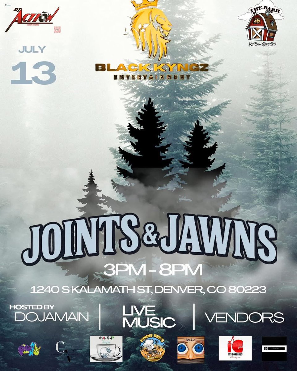 🚨SHOW ALERT🚨 
Lowdy Trail will be performing in Denver, CO July 13th for Joints &amp; Jawns 2 Doors Open 2:00PM🕖 LOCATION: THE BARN 1240 S. Kalamath St Denver, CO💣 Online Ticket Link - eventhi.io/events/joints-…
🕳️ 
#LowdyTrail #LifeAtRiskENT #NewWestManagement #Artist #Rap #Denver