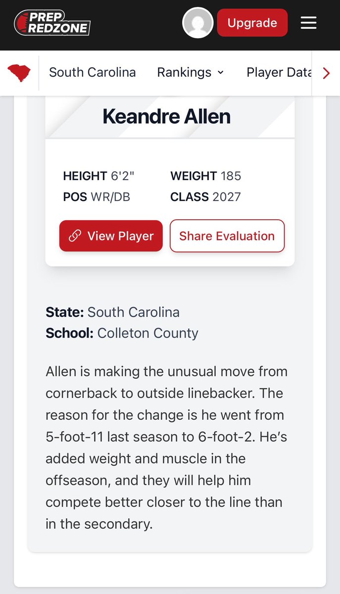 Thanks <a href="/PrepRedzoneSC/">Prep Redzone South Carolina</a> for the write up #AGTG