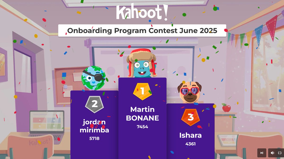 GOMA || SPO || DRep (@gomadrep) on Twitter photo 🎉 To close our Web3 & Blockchain session, we hosted a Kahoot contest — a fun, fast-paced challenge where attendees earned $ADA and exclusive NFTs! 🧠🏆
Learning + rewards = real engagement.
Congrats to winners: <a href="/MartusB85/">Martin Bonane</a> <a href="/jordanmrmb79673/">jordan mirimba</a> and <a href="/IbrahWasso32790/">Ibrah wasso Ishara</a> 🎉 To close our Web3 & Blockchain session, we hosted a Kahoot contest — a fun, fast-paced challenge where attendees earned $ADA and exclusive NFTs! 🧠🏆
Learning + rewards = real engagement.
Congrats to winners: <a href="/MartusB85/">Martin Bonane</a> <a href="/jordanmrmb79673/">jordan mirimba</a> and <a href="/IbrahWasso32790/">Ibrah wasso Ishara</a>