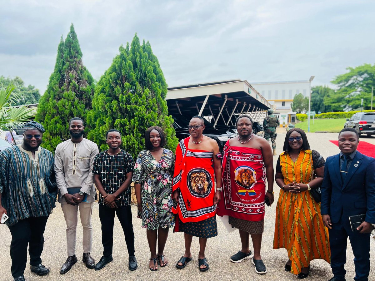 Pascal_M41's tweet image. I had the rare privilege of witnessing royalty as we warmly welcomed His Majesty King Mswati III of the Kingdom of Eswatini to the KNUST Main Administration.His visit to is not only a symbol of wisdom but also an inspiring and unifying gesture for our beloved continent, Africa