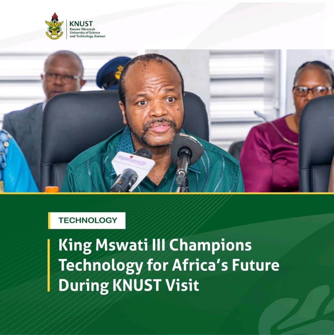 Pascal_M41's tweet image. I had the rare privilege of witnessing royalty as we warmly welcomed His Majesty King Mswati III of the Kingdom of Eswatini to the KNUST Main Administration.His visit to is not only a symbol of wisdom but also an inspiring and unifying gesture for our beloved continent, Africa