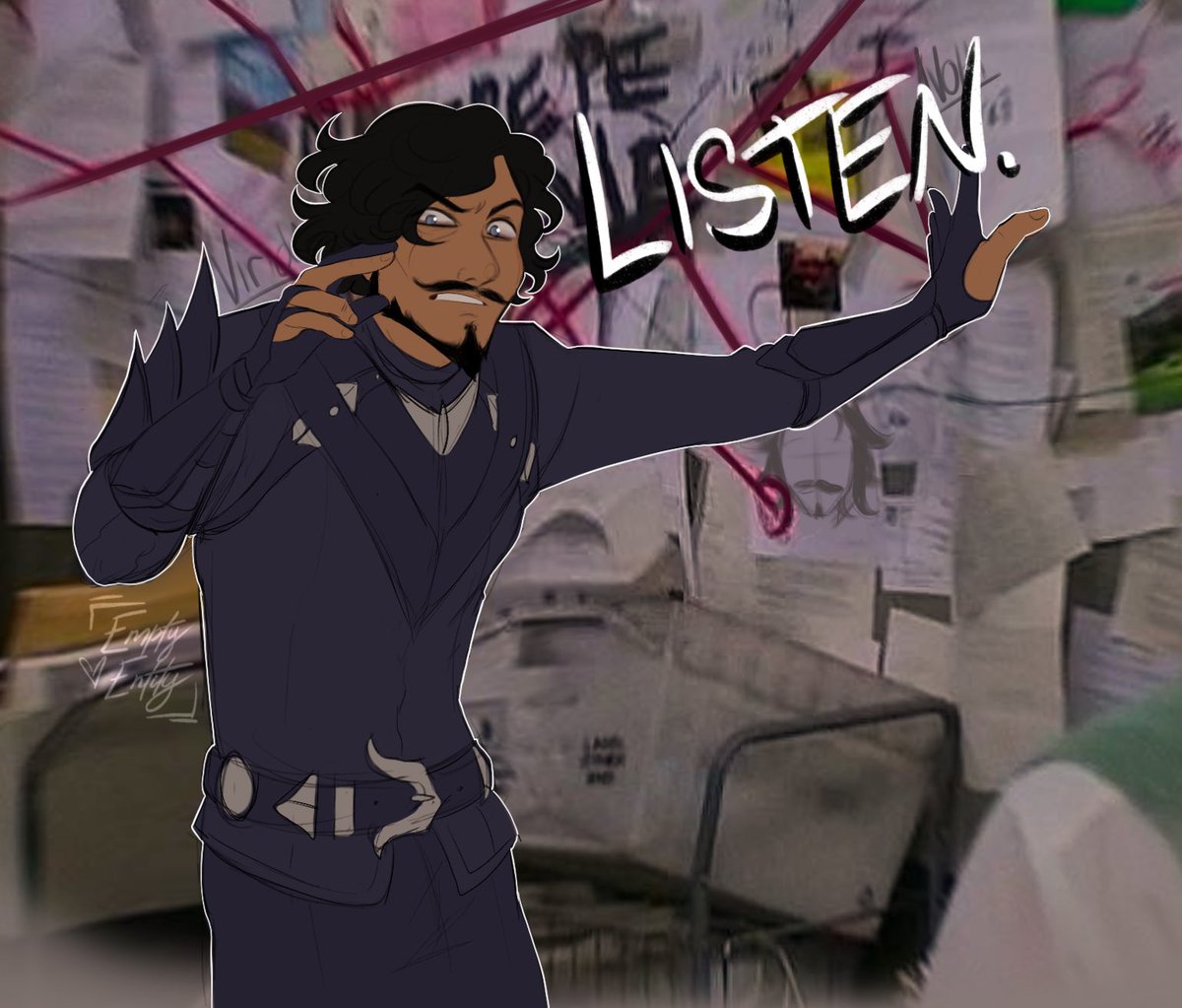emptyoentity's tweet photo. Colored version of Viago losing his mind https://t.co/WPOGUimaw3